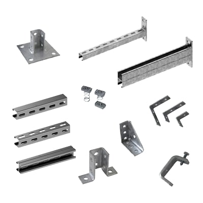 An example of strut & support systems metal parts we produce